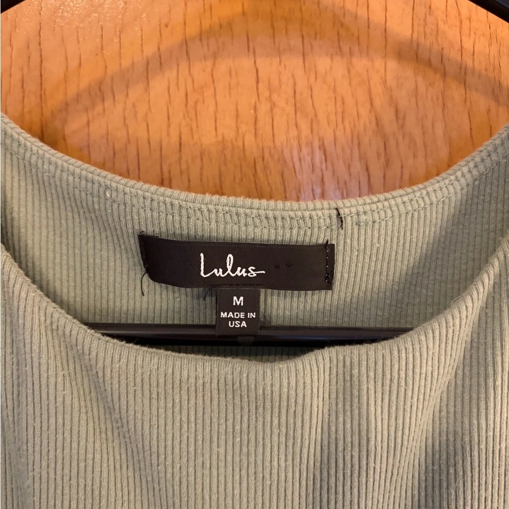 Lulu's Mint Green Ruched Mini Dress - Picture 5 of 5